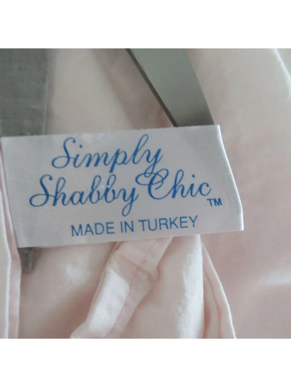 Simply Shabby Chic Light Pink Cotton Twin Flat Sheet Ruffle
